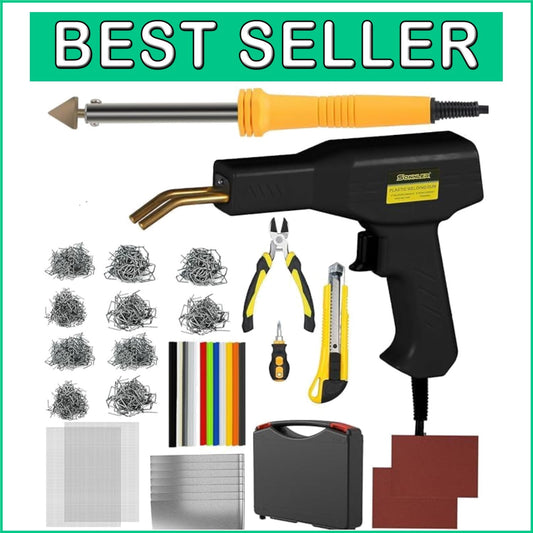 All-in-One Plastic Repair Kit - 100W Welder, Staples & Accessories Included