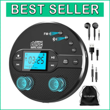 Load image into Gallery viewer, Dual Stereo Speaker CD Player with LCD Display - Perfect for Travel &amp; Home
