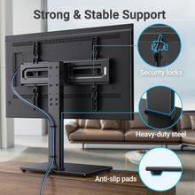 Load image into Gallery viewer, Premium Swivel Table Top TV Stand for 37-82" TVs - Perfect View from Anywhere