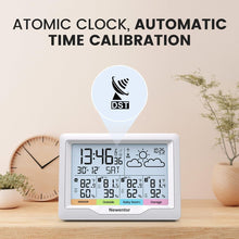 Load image into Gallery viewer, Wireless Weather Station with Dual Alarm and 3 Remote Sensors - Large Display