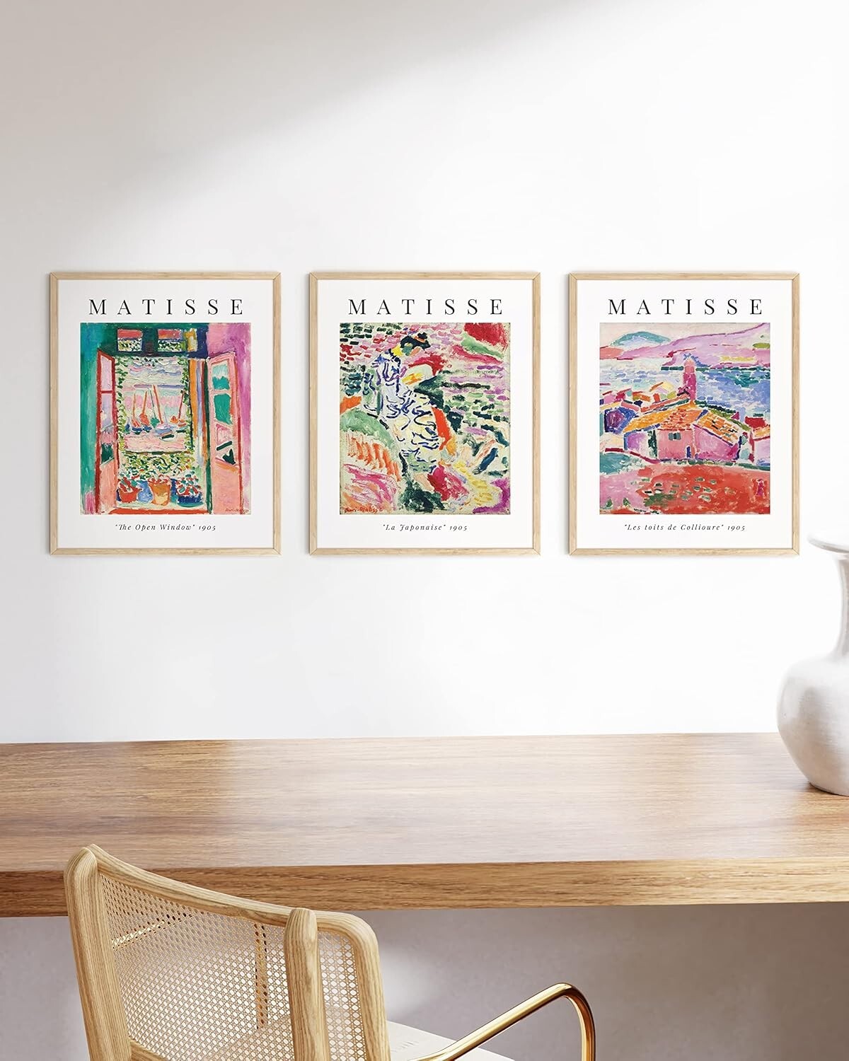 Transform Your Home: Matisse Wall Art Set with Protective Plexiglass, 12x16