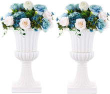 Load image into Gallery viewer, Majestic Classic White Urn Planters - Perfect for Garden and Porch Decorations