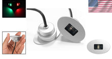 Load image into Gallery viewer, Bright Waterproof LED Navigation Lights Pair - Red &amp; Green for Boating Safety