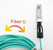 Load image into Gallery viewer, Versatile 30m OM3 Fiber Optic AOC Cable SFP+ to SFP+ for High-Speed Networks