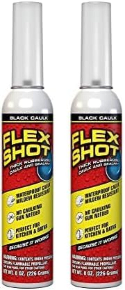 Flexible 8 oz Black Sealant - UV Resistant & Easy Application Extension Tube
