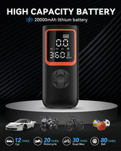 Load image into Gallery viewer, Multi-functional Tire Pump - Cordless Air Compressor with Emergency USB Ports