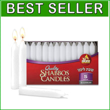 Load image into Gallery viewer, 72 Classic White 6-Inch Taper Candles – Dripless &amp; Smokeless for Any Occasion