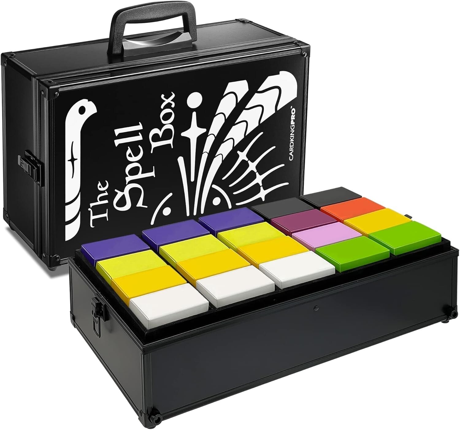 Elegant Rectangular Card Holder with 8 Dividers for Ultimate Game Organization