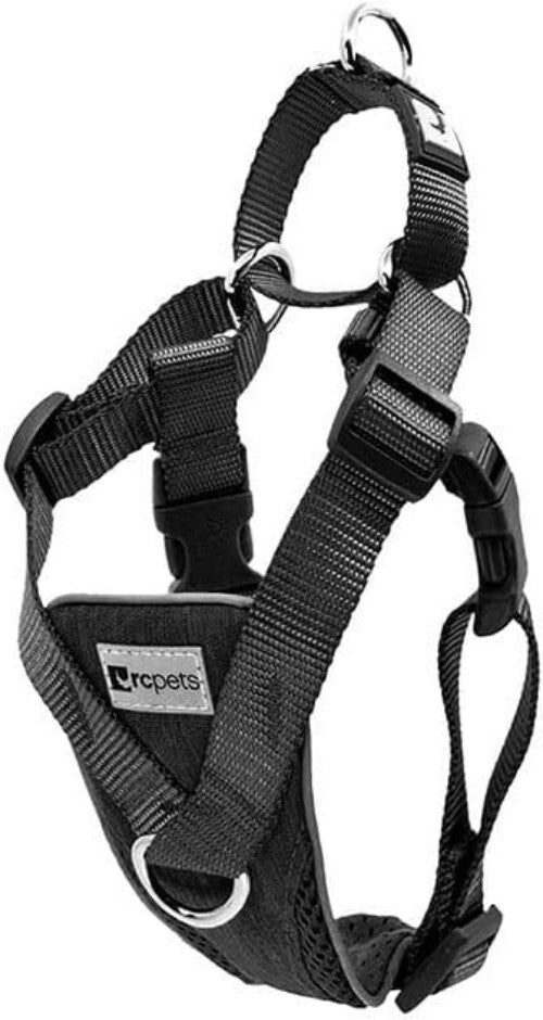 Adjustable Medium Dog Harness - No Pull Design with Reflective Safety Accents