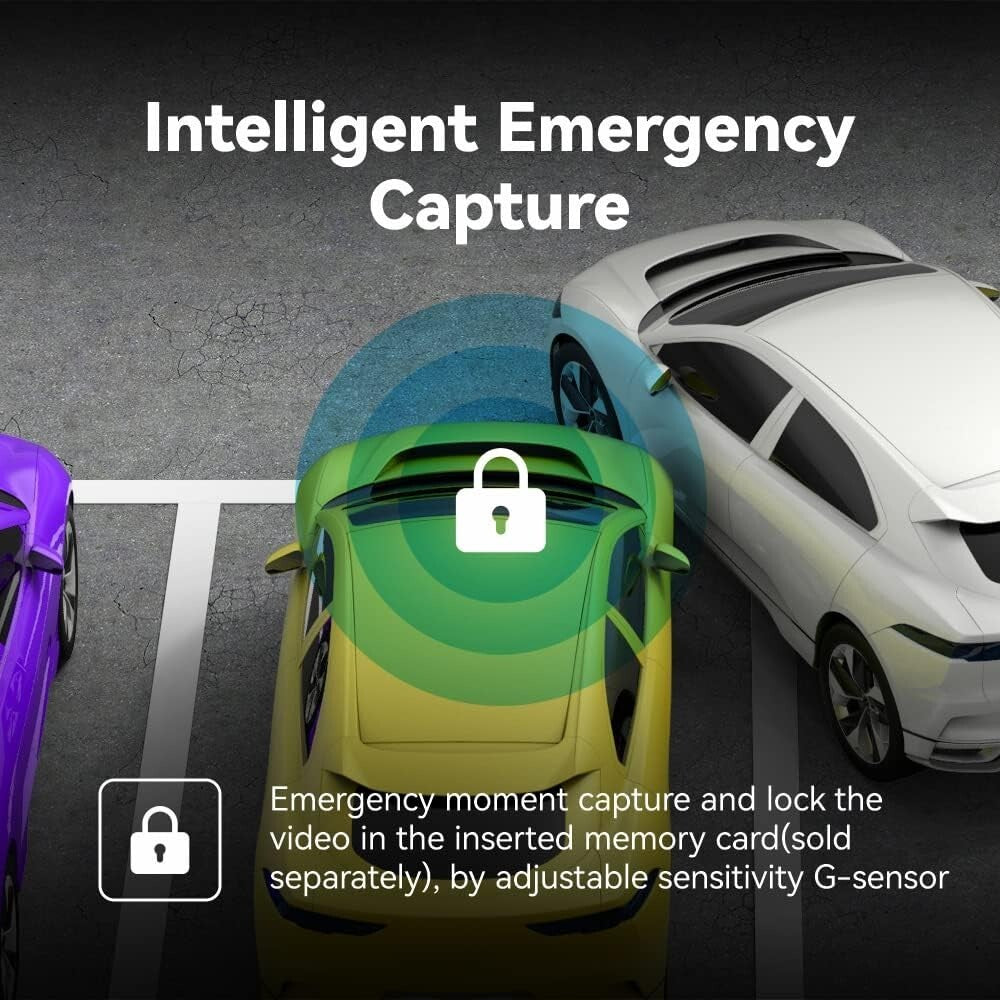 Advanced 4K Mirror Dash Cam with Blind Spot Detection & Loop Recording Features