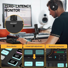 Load image into Gallery viewer, Versatile Audio Mixer with Voice Effects &amp; 3.5mm Microphone for Live Streaming