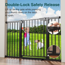 Load image into Gallery viewer, Safety First: Adjustable 29.7-54.2" Two-Way Access Baby Gate - Easy Walk Through