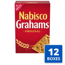 Load image into Gallery viewer, Wholesome GRAHAMS Original Graham Crackers - 12 Boxes with Whole Grain Goodness