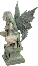 Load image into Gallery viewer, Celtic Fairy Garden Statue - Large 19" Fairy with Butterfly Wings in Two Tone