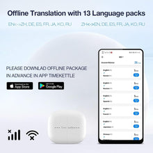 Load image into Gallery viewer, AI-Powered Language Translator Earbuds: 40 Languages, Active Noise Cancelling