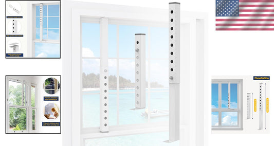 4 Pcs Adjustable Window Lock Bar - Child Safety & Security for Small Windows