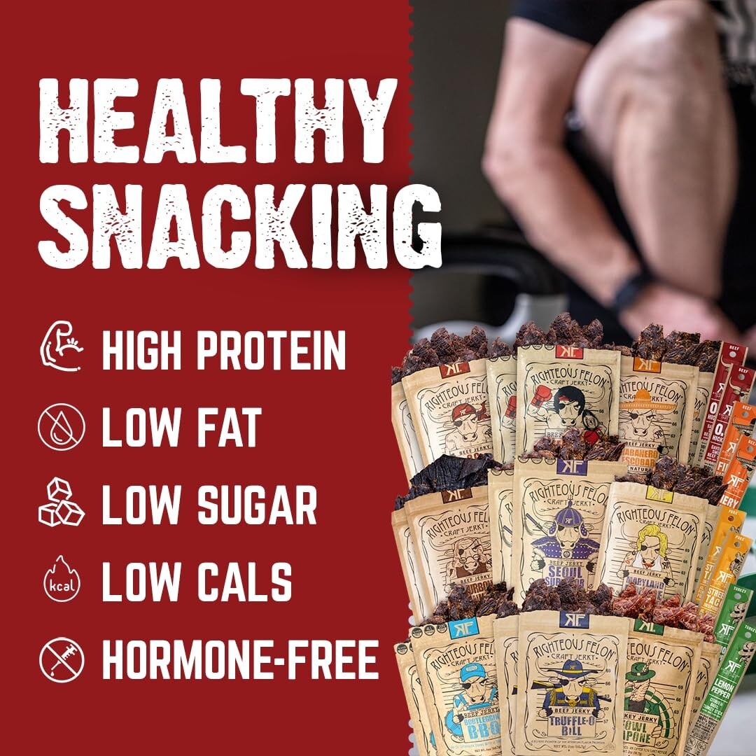 Noah's Ark 26-Pack: Low Carb Beef Jerky & Meat Sticks Variety for Any Occasion