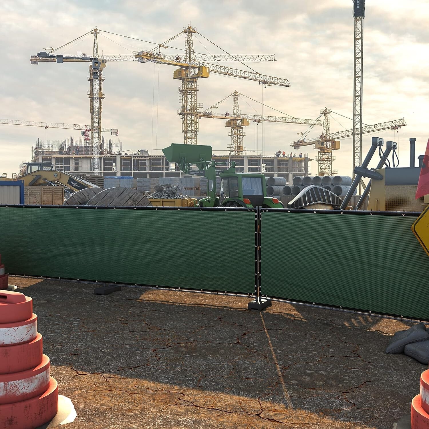 High-Density Polyurethane Privacy Net - UV Shield & Noise Blocking Solution