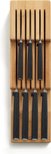 Load image into Gallery viewer, Set of 2 Bamboo 2-Tier Knife Organizers - Stylish Kitchen Storage Solution