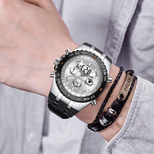 Load image into Gallery viewer, Men's Big Face Luxury Sports Watch - 3ATM Waterproof with Stopwatch &amp; Alarm
