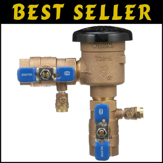 Secure 1" Bronze Pressure Vacuum Breaker Assembly for Reliable Irrigation Safety