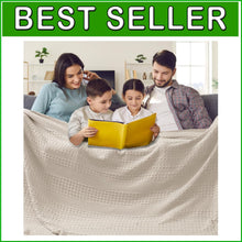 Load image into Gallery viewer, Oversized King Cotton Waffle Blanket 120"x120" - Luxuriously Soft and Breathable