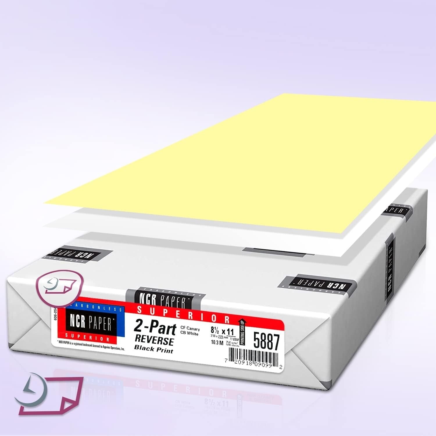 Matte Finish 2-Part Carbonless Paper Pack - 500 Sheets, 8.5x11