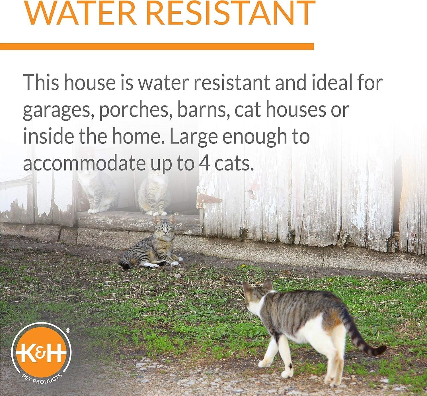 A-Frame Heated Outdoor Cat House - Insulated Shelter for Multiple Cats