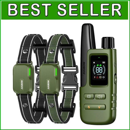 Rechargeable Dog Training Collar with Remote - 4 Modes, 4200FT Range, Safe Shock