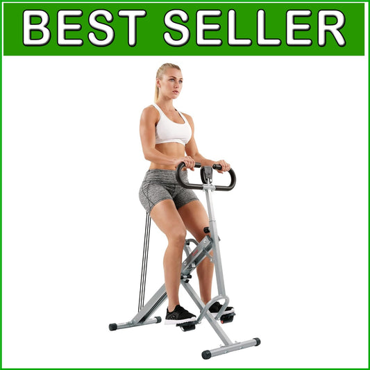 Compact Squat Assist Trainer with LCD Metrics - Ideal for Leg & Glute Workouts