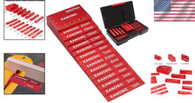 Load image into Gallery viewer, Professional Precision Plate Setup Block Set - 15 Pieces in Laser Engraved.red