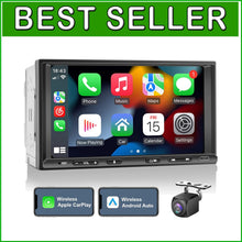 Load image into Gallery viewer, 7-Inch HD Touchscreen Car Stereo with Bluetooth, GPS, Backup Camera - Double Din