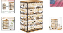 Load image into Gallery viewer, Large Rustic Earring Rack 26" H with 5-Tier Design - Ideal for Selling Jewelry