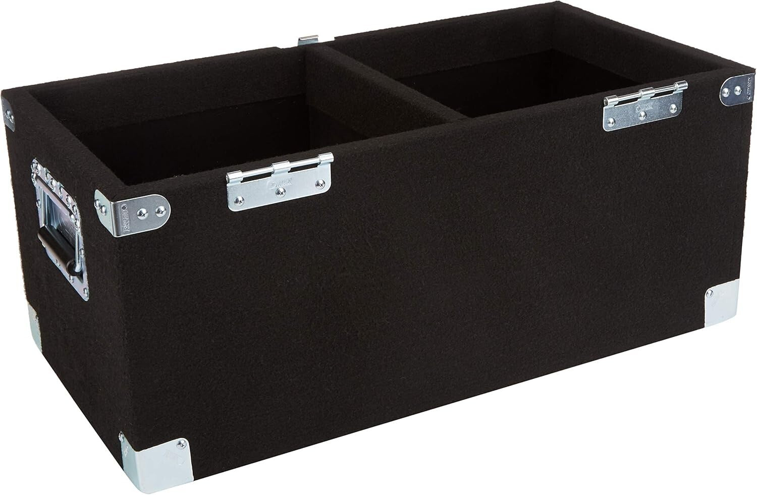 Odyssey Carpeted LP Case with Recessed Hardware - Durable Vinyl Storage Solution