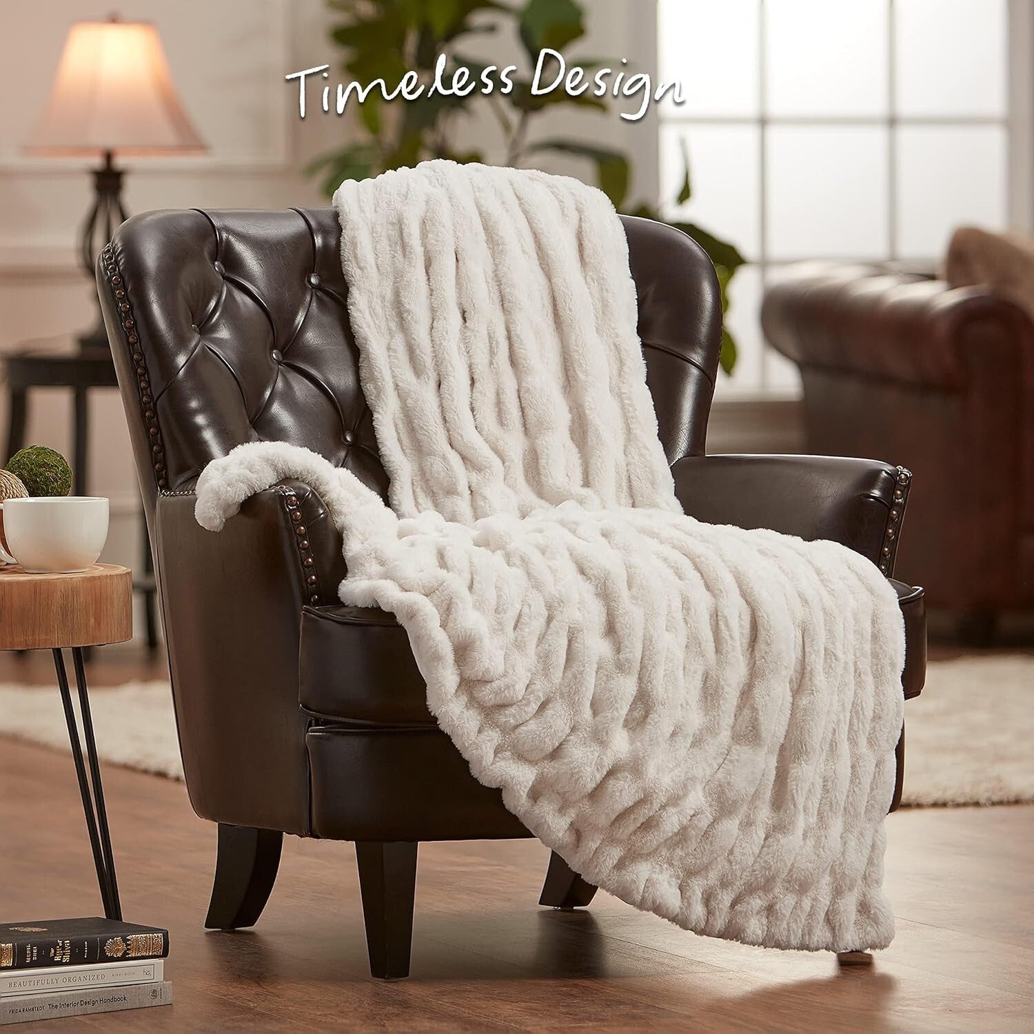 Soft Cloud Faux Fur Throw Blanket - Oversized 108" x 86" for Ultimate Luxury