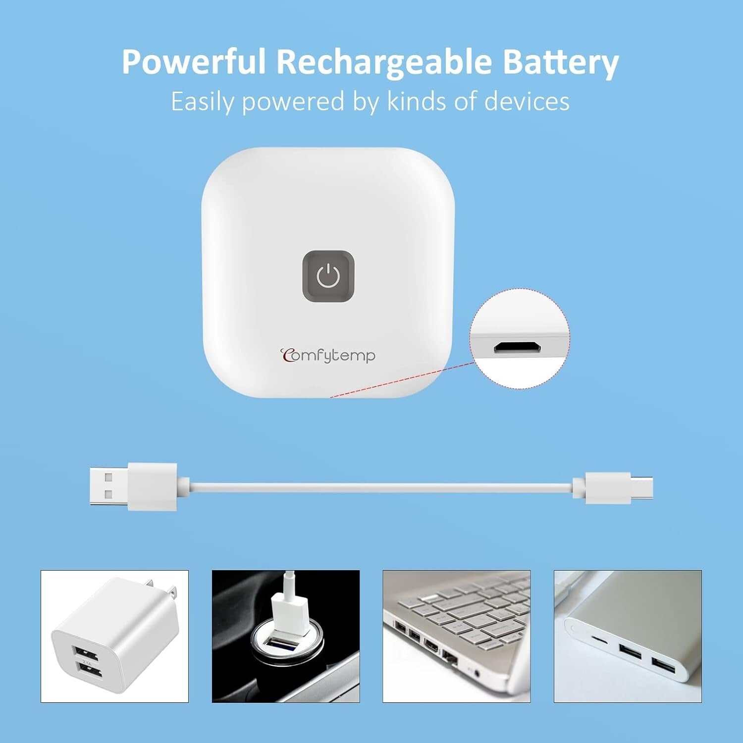 Powerful TENS Therapy Machine - 2 Adhesive Pads, 15 Custom Modes for Pain Relief