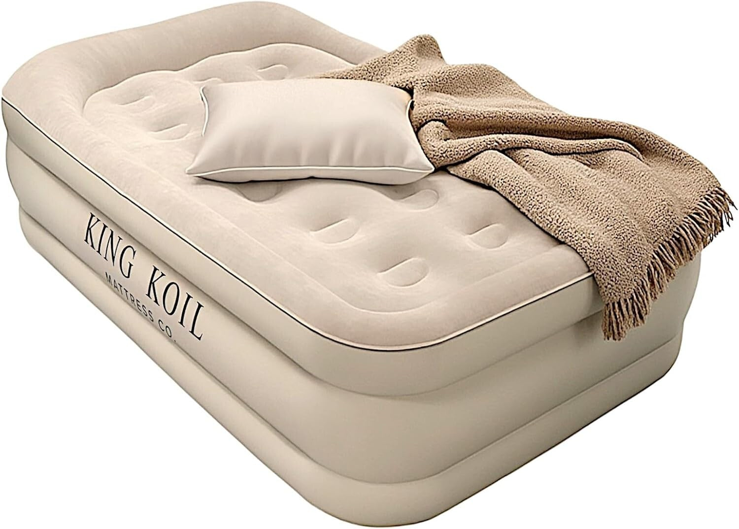 Adjustable Firm Twin Air Mattress with Built-in Pump - 13-Inch Thick Comfort
