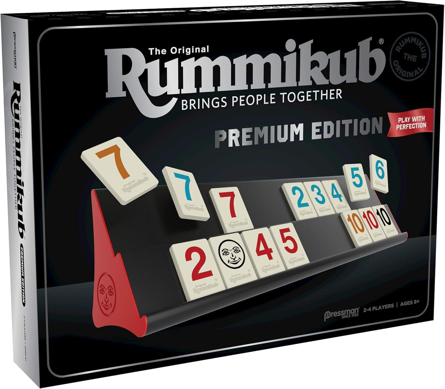 Elegant Rummikub Premium Edition: Complete Set with Engraved Tiles & Racks