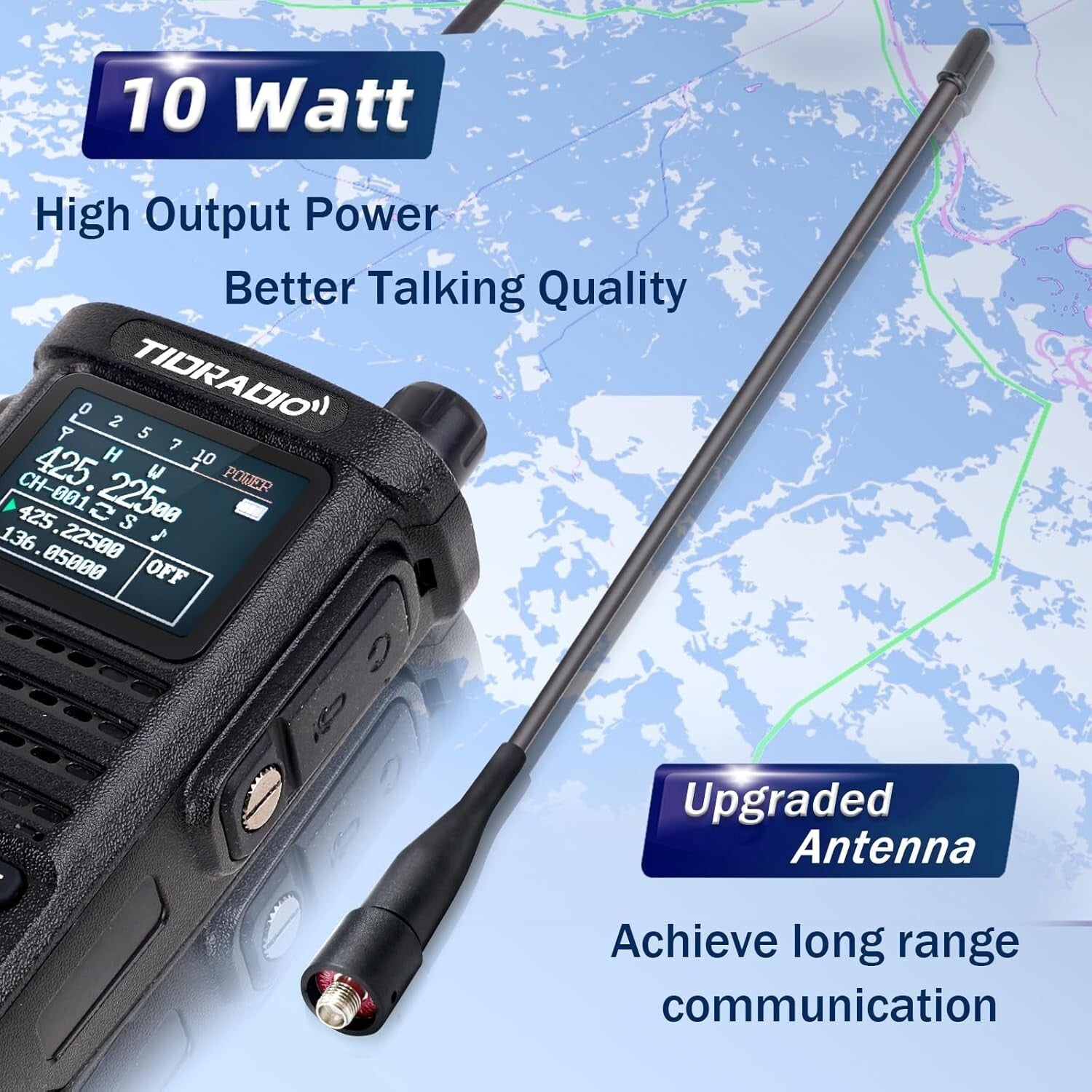 Advanced 2nd Gen Ham Radio with Wireless Programming, Dual Band & LCD Screen