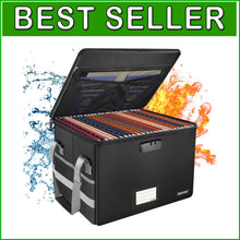 Load image into Gallery viewer, Water-Resistant Fireproof File Box with Combination Lock – Secure Your Valuables
