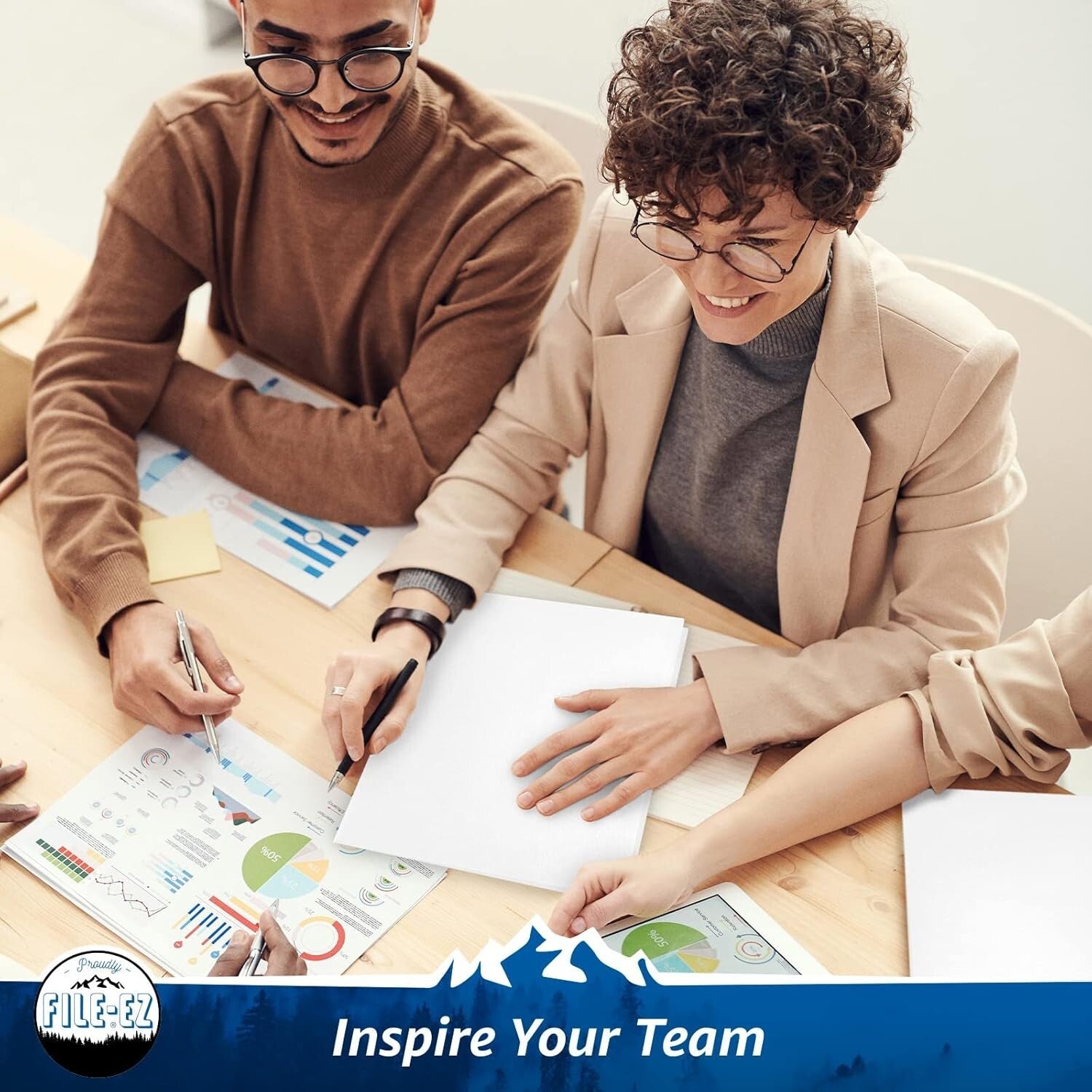 Durable White Two-Pocket Folder Pack of 125 - Effortless Document Organization