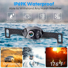 Load image into Gallery viewer, HD 1080P Waterproof Backup Camera Kit - 2-Pack, Easy Install for All Vehicles