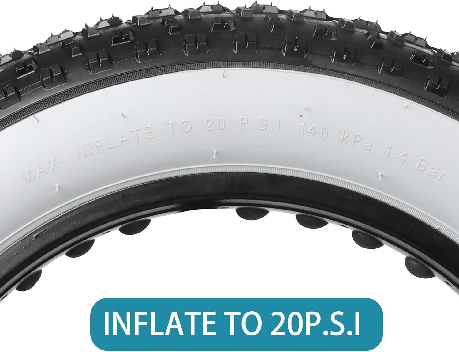 20x4.0 Inch Puncture Resistant Folding Bike Tire for Fat and Mountain Bikes