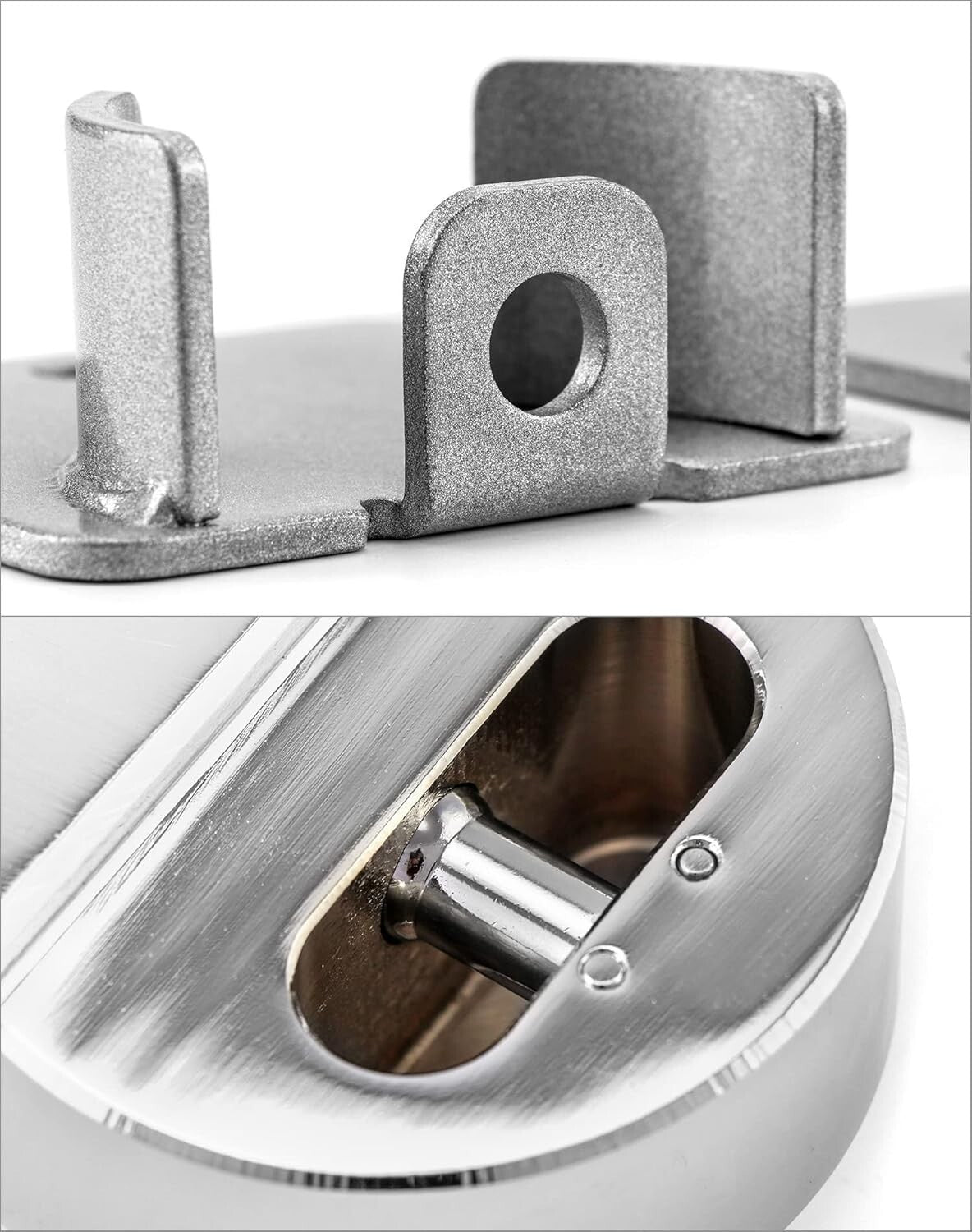 Compact Heavy Duty Puck Lock and Hasp Set - Secure Your Trucks and Gates Today