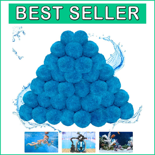 5.5 lbs Eco-Friendly Swimming Pool Filter Balls Replace 250 lbs Sand Efficiently