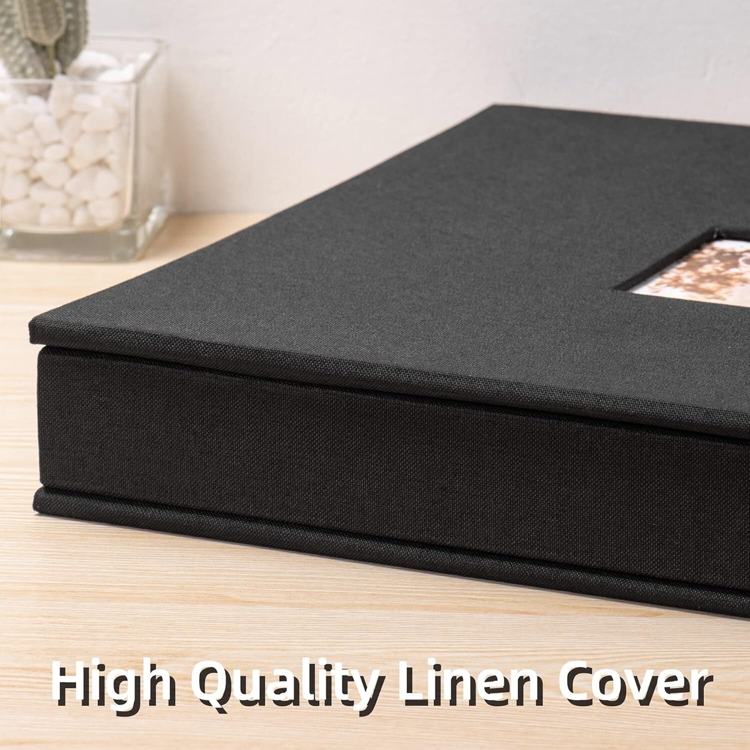 Customizable Retro Photo Album with Linen Cover - Perfect Gift for All Occasions