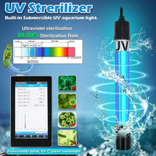 Load image into Gallery viewer, Powerful 5W U-V Internal Filter for Fish Tanks 20-75 Gallons - Fresh &amp; Saltwater