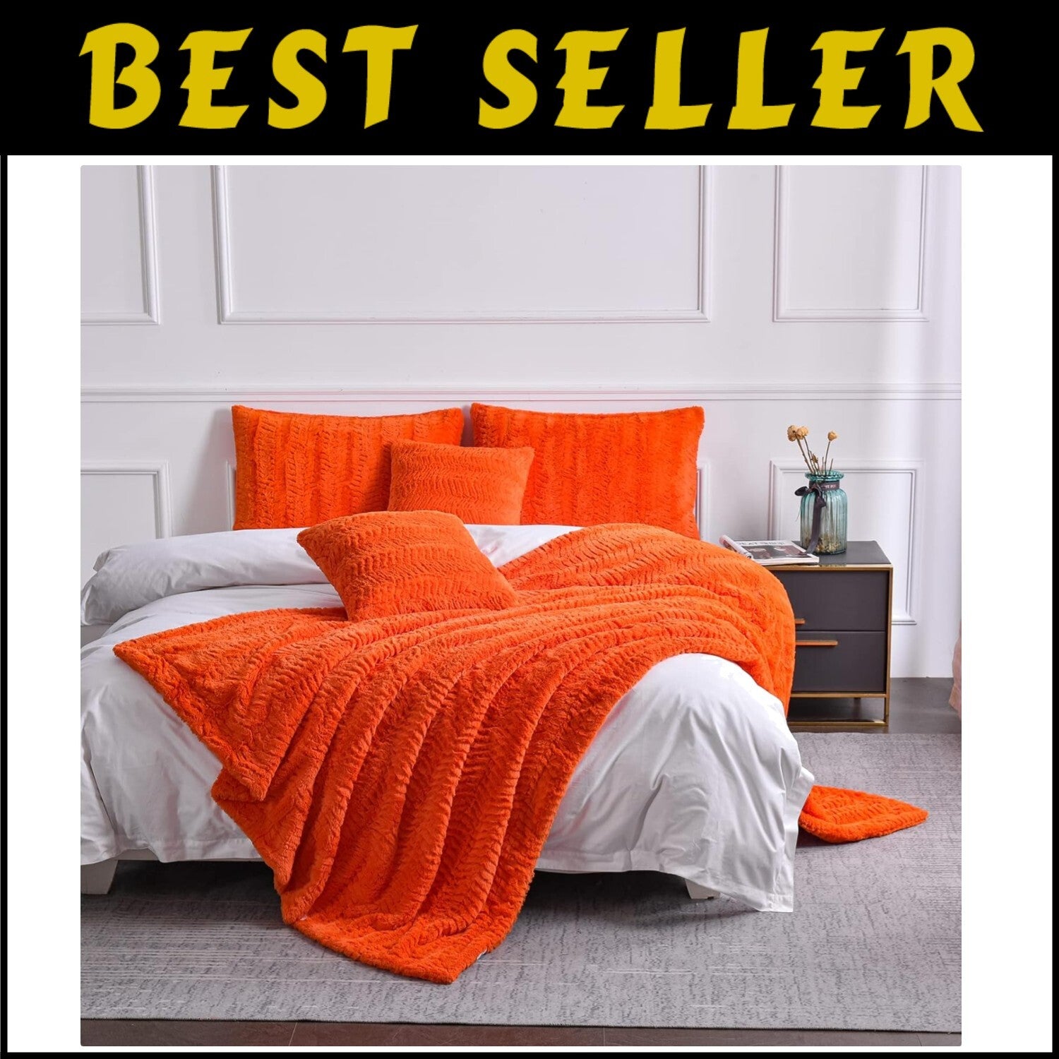 All-Season Faux Fur Blanket for Twin XL Bed - 63"x90" - Perfect for Napping