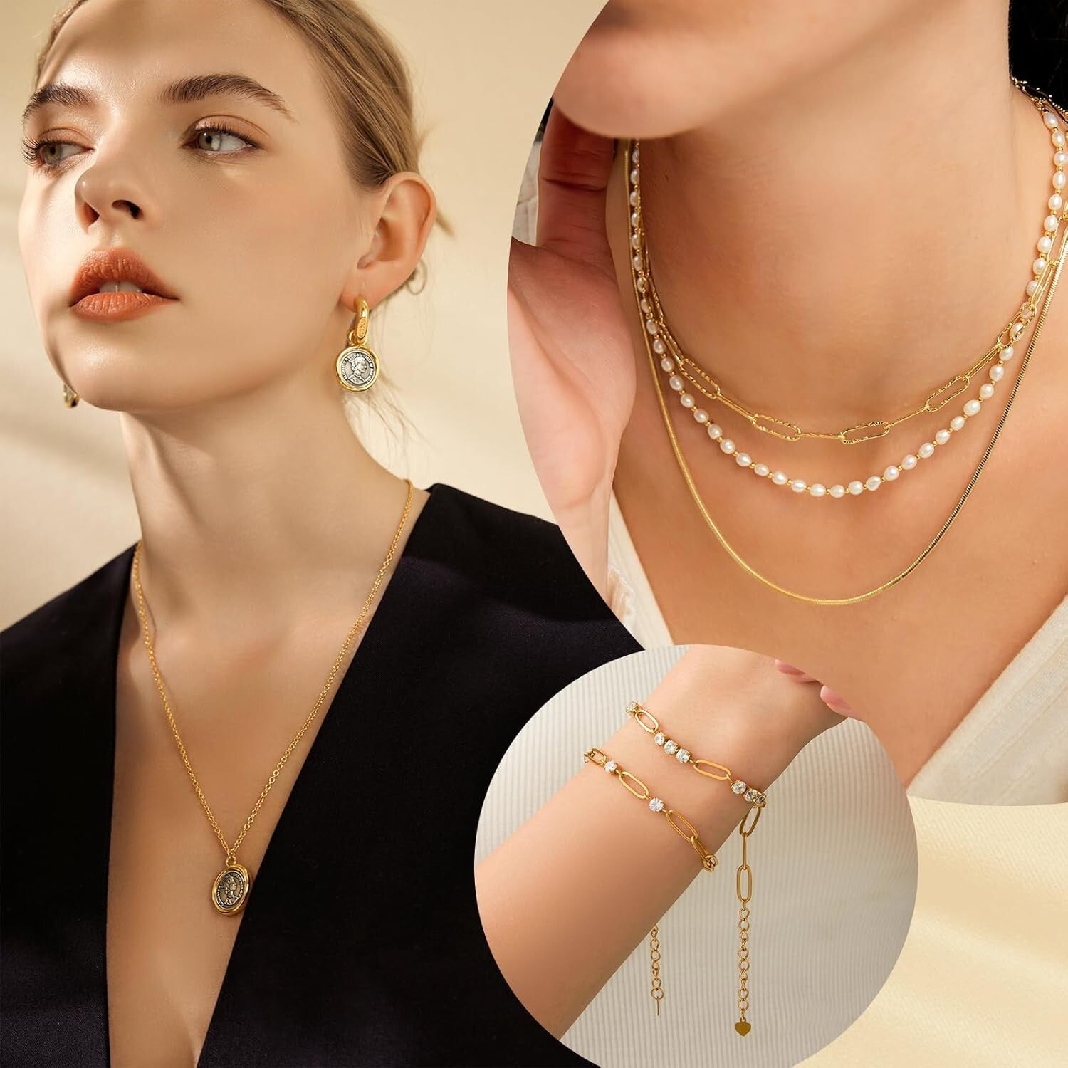 Versatile DIY Jewelry Making Kit - 52.5 Feet of 18k Gold Chains & Accessories