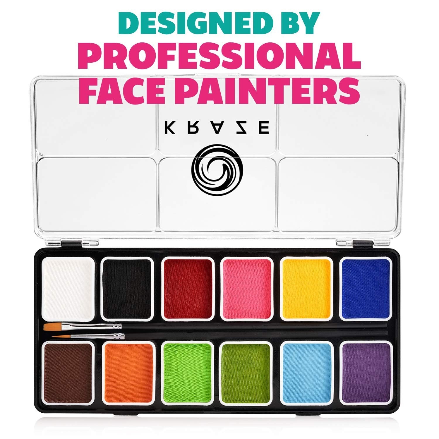 Complete 12-Color Face Painting Set - Hypoallergenic, Quick Drying & Portable